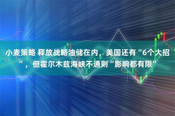 小麦策略 释放战略油储在内，美国还有“6个大招”，但霍尔木兹海峡不通则“影响都有限”